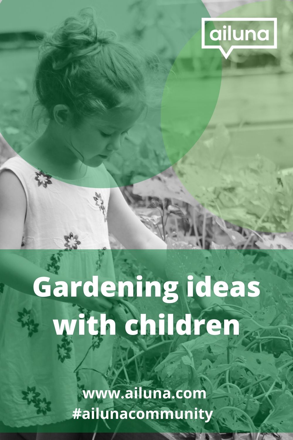gardening with children pinterest pin