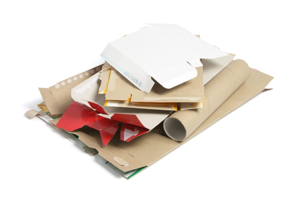 how to recycle cardboard - flatten it first