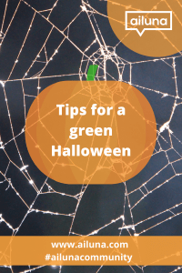 tips for an eco-friendly Halloween pinterest pin