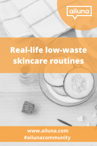 low-waste skincare routine ideas pinterest pin
