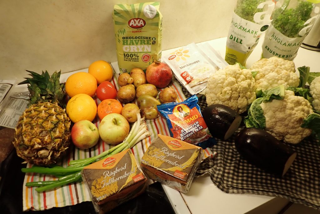dumpster diving food haul