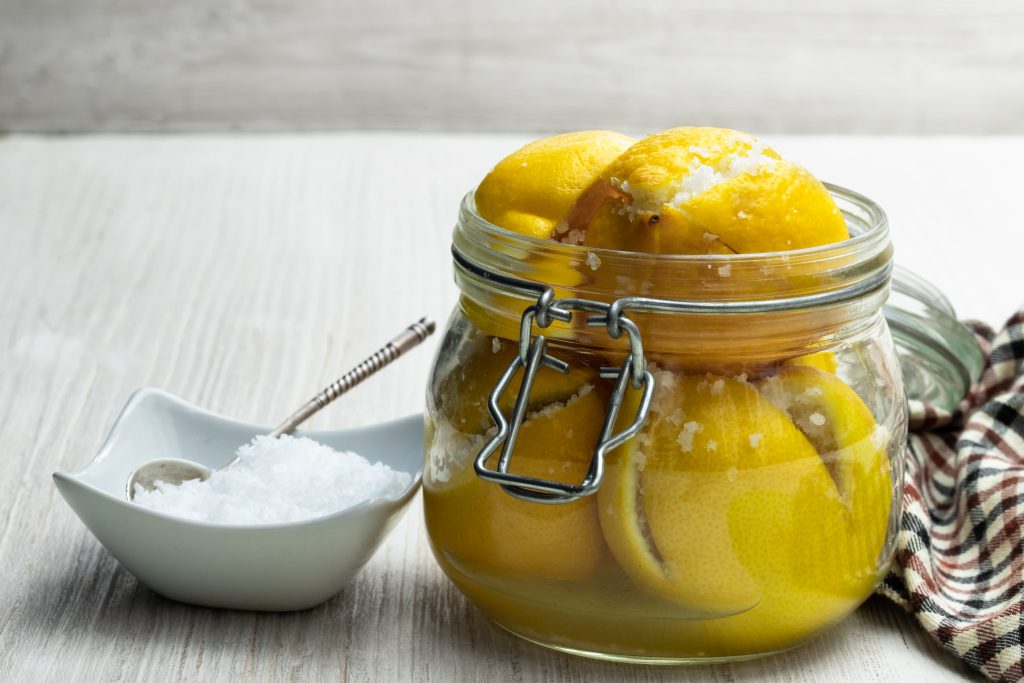morrocan preserved lemons in a jar - a great use for lemons